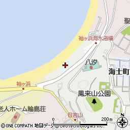 輪島市袖ヶ浜キャンプ場周辺の地図