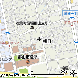 茶舗なかまち朝日店周辺の地図