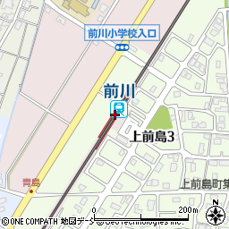 前川駅周辺の地図