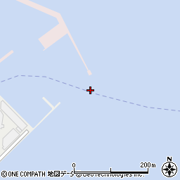 輪島港周辺の地図