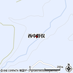 新潟県長岡市西中野俣周辺の地図