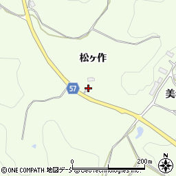 福島県郡山市白岩町松ヶ作周辺の地図