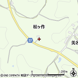 福島県郡山市白岩町松ヶ作21-1周辺の地図