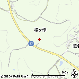 福島県郡山市白岩町松ヶ作21周辺の地図