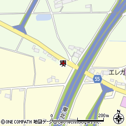 福島県郡山市片平町堺周辺の地図