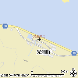 光浦東口周辺の地図