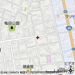 レジデンス亀田周辺の地図