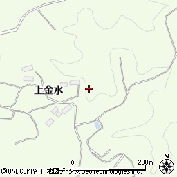 福島県田村郡三春町蛇石上金水周辺の地図