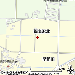 福島県郡山市大槻町福楽沢北周辺の地図