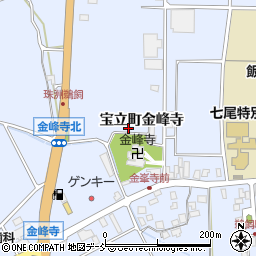 石川県珠洲市宝立町金峰寺周辺の地図