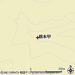 福島県会津美里町（大沼郡）西尾（橋本甲）周辺の地図