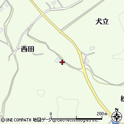 福島県郡山市白岩町西田112-1周辺の地図