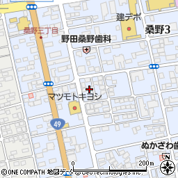 日乃本建設福島支店周辺の地図