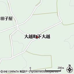 福島県田村市大越町下大越周辺の地図