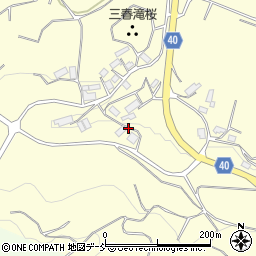 福島県三春町（田村郡）滝（嘉屋）周辺の地図