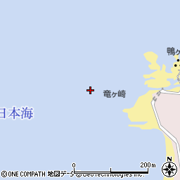 沖ノ亀岩周辺の地図