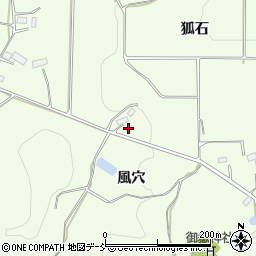 福島県郡山市白岩町風穴周辺の地図