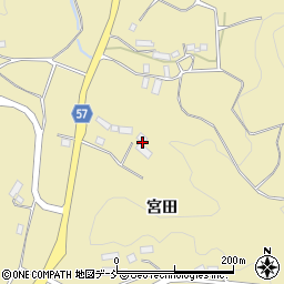 福島県田村市船引町芦沢橋向周辺の地図
