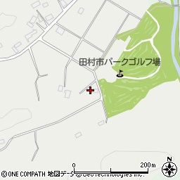 福島県田村市船引町椚山朝日前周辺の地図
