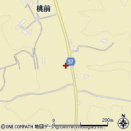 福島県田村市船引町芦沢金畑周辺の地図