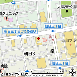 トヨタカローラ福島朝日店周辺の地図