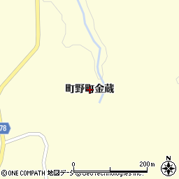 石川県輪島市町野町金蔵周辺の地図