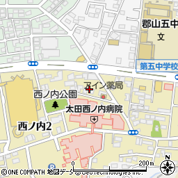 松井薬局西ノ内店周辺の地図