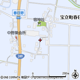 石川県珠洲市宝立町春日野15周辺の地図