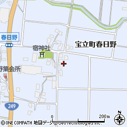 石川県珠洲市宝立町（春日野乙）周辺の地図