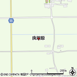 福島県郡山市片平町（庚坦原）周辺の地図