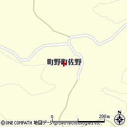 石川県輪島市町野町（佐野）周辺の地図