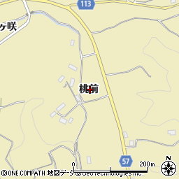 福島県田村市船引町芦沢（桃前）周辺の地図