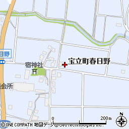 石川県珠洲市宝立町春日野丙8周辺の地図