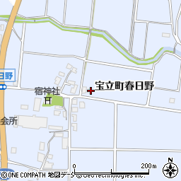 石川県珠洲市宝立町春日野丙周辺の地図