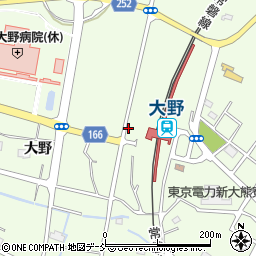 三菱石油大野駅前ＳＳ周辺の地図