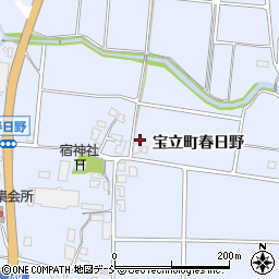 石川県珠洲市宝立町春日野丙7周辺の地図