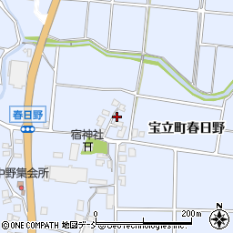 石川県珠洲市宝立町春日野13-93周辺の地図