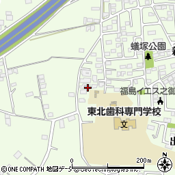 福島県郡山市片平町新蟻塚80周辺の地図