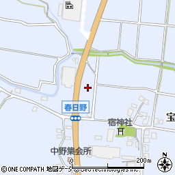 石川県珠洲市宝立町（春日野丁）周辺の地図