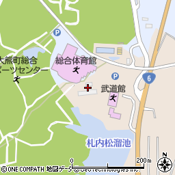 大熊町宿泊研修所周辺の地図