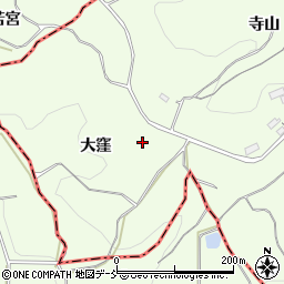福島県田村郡三春町上舞木大窪周辺の地図
