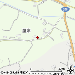 福島県田村市船引町永谷屋津周辺の地図