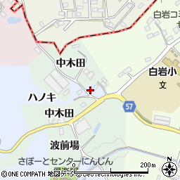 福島県郡山市阿久津町ハノキ周辺の地図