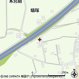 福島県郡山市片平町新蟻塚48-1周辺の地図