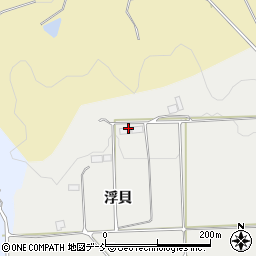 福島県三春町（田村郡）西方（浮貝）周辺の地図