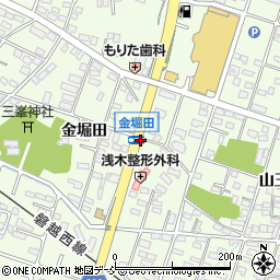 金堀田周辺の地図