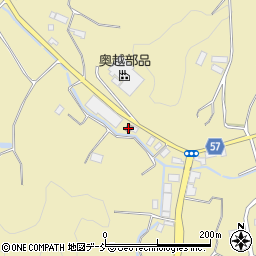 芦沢郵便局周辺の地図