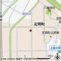 新潟県長岡市定明町周辺の地図