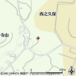 福島県田村郡三春町上舞木寺山周辺の地図