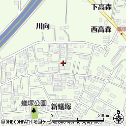 福島県郡山市片平町新蟻塚105-12周辺の地図